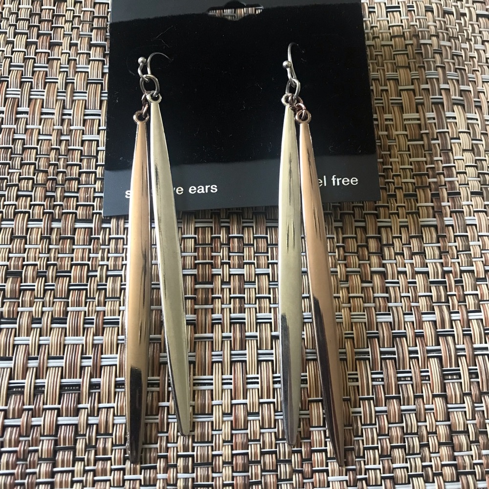 New! Mixed Metal Earrings